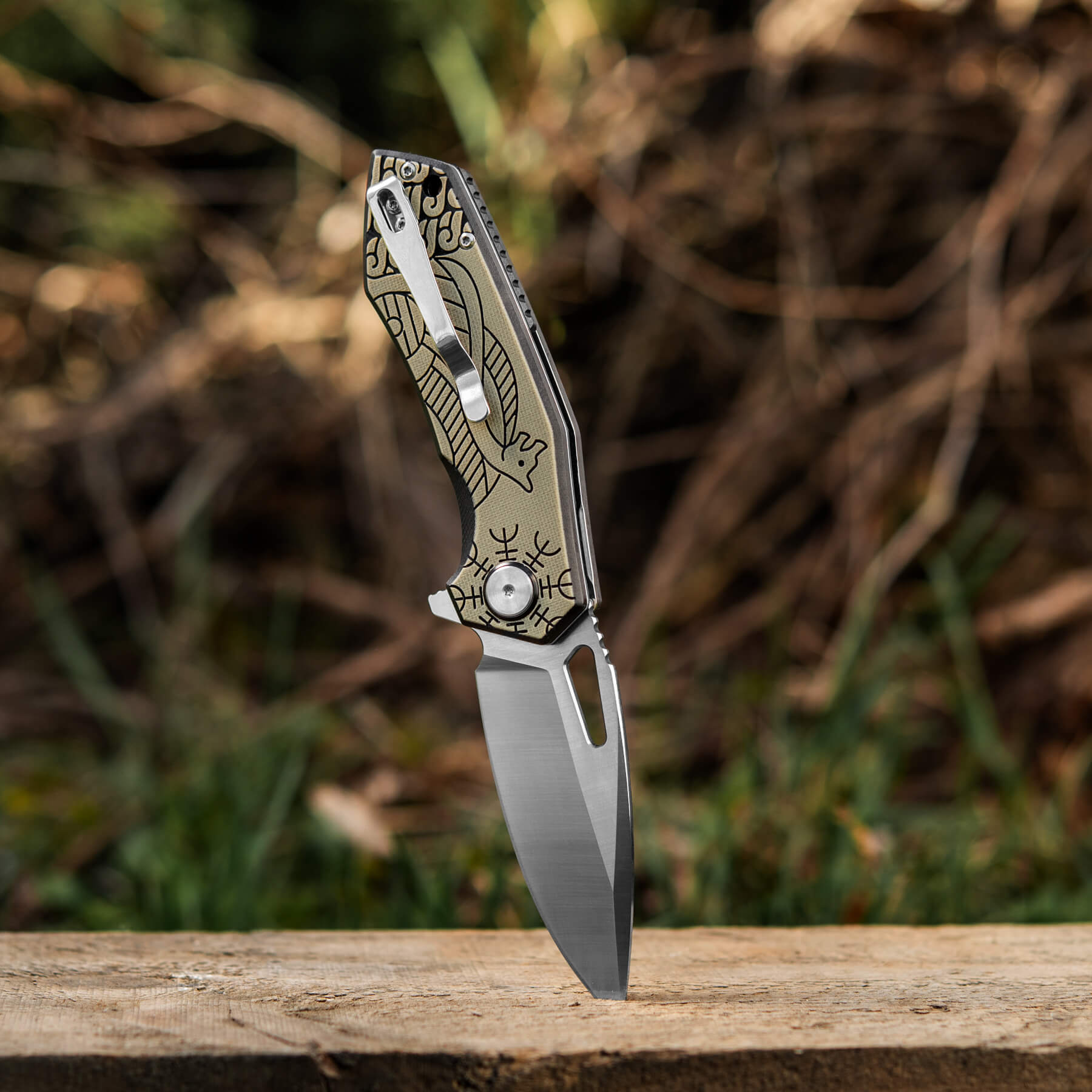 M-Tac ніж складний Type 12 Scandinavian Black/Sand купити за